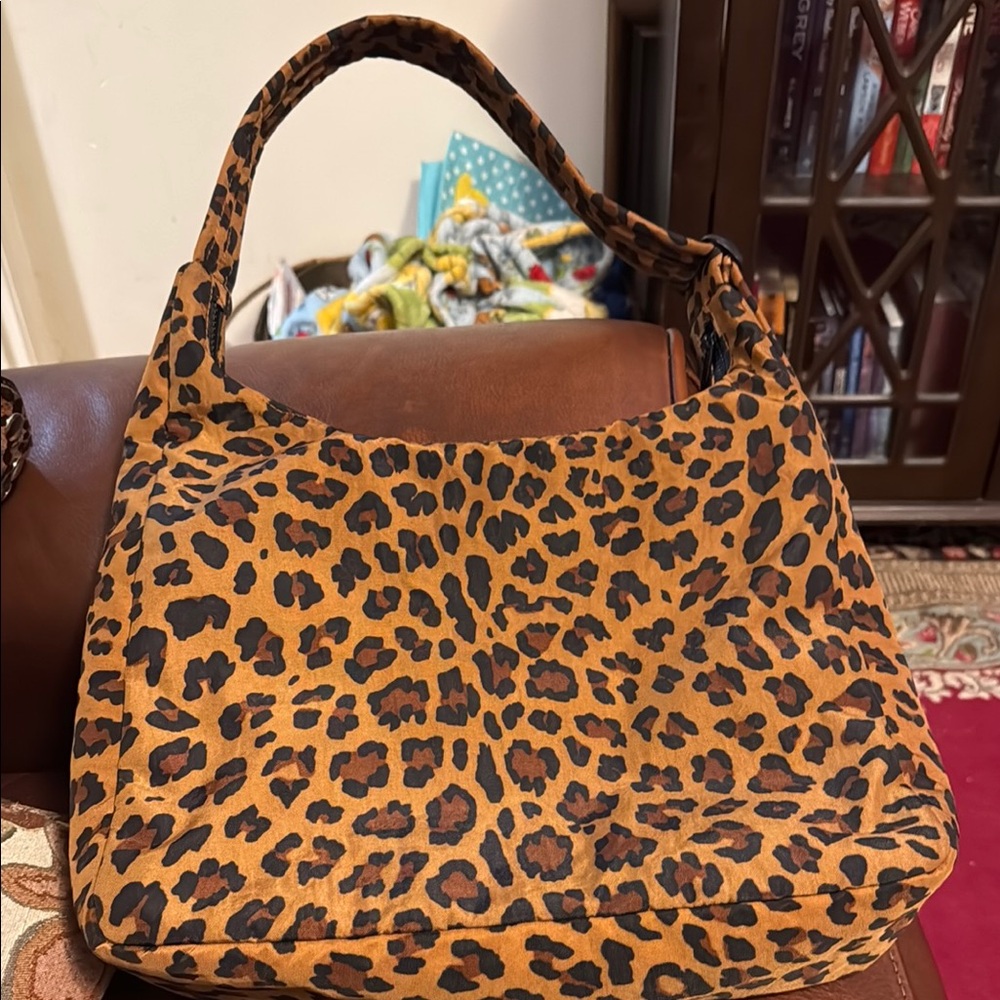 Baggu Leopard Print Shoulder Bag